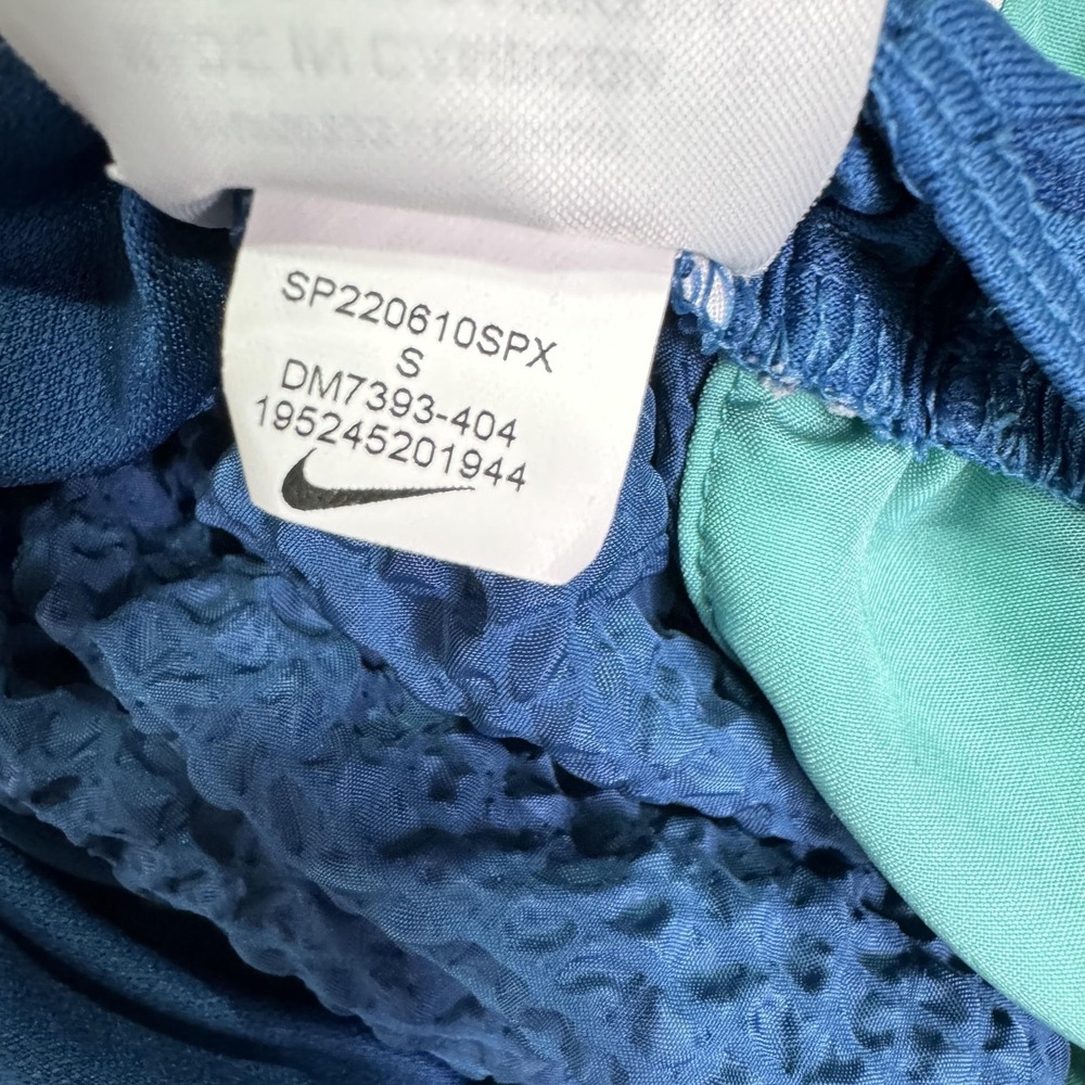Nike Shorts Womens Small Blue Running Elastic Waist Training Gym Drawstring Logo - Picture 8 of 9
